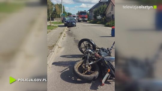 15-letni motorowerzysta bez uprawnień