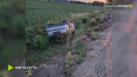 18-latek dachował w rowie dzień po zdanym egzaminie na prawo jazdy