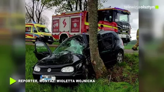 19-latka uderzyła w drzewo