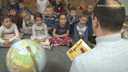 Bajkopisarz z wizytą w Przedszkolu nr 36 w Olsztynie