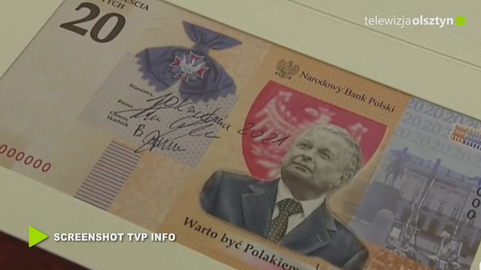 Banknot z wizerunkiem prezydenta Lecha Kaczyńskiego