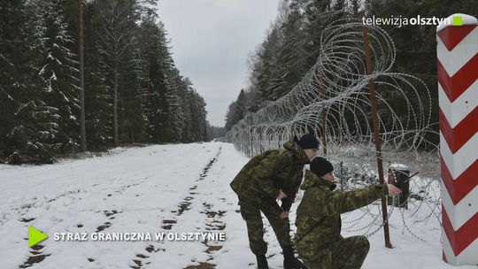 Bariera na granicy z obwodem kaliningradzkim