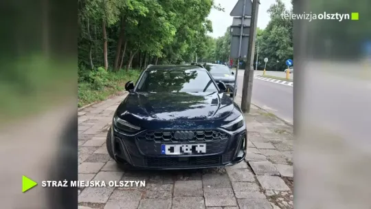 Blokada za nieprawidłowe parkowanie na chodniku