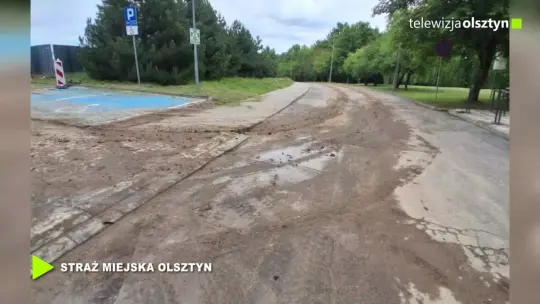 Błoto na jezdni zakończyło się mandatem