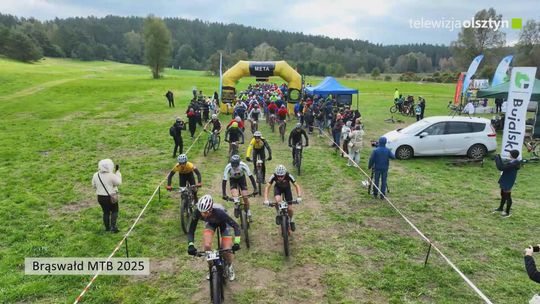 Brąswałd MTB 2025 z perspektywy drona
