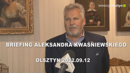 Briefing Aleksandra Kwaśniewskiego