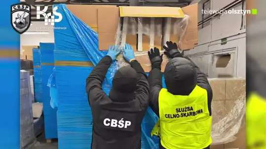 CBŚP i KAS zabezpieczyły ponad 40 ton komponentów do nielegalnej produkcji papierosów