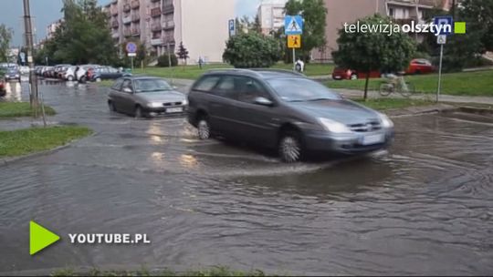Deszcz narobił olsztyniakom kłopotów