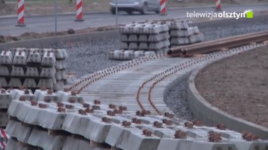 Do Olsztyna przyjechały tory tramwajowe