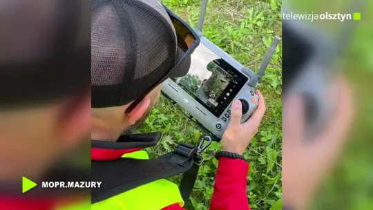 Drony z termowizją w akcji poszukiwawczej na Mazurach