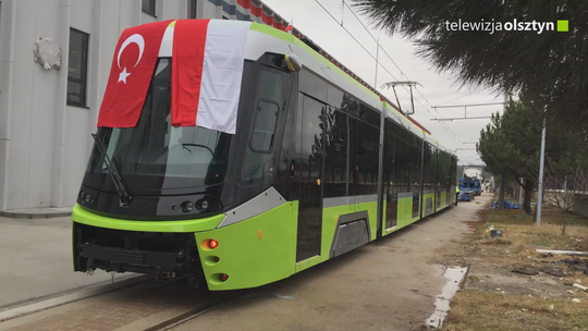 Dwa kolejne tramwaje z Turcji dotarły do Olsztyna