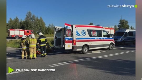 Dwa niebezpieczne zdarzenia na DK 16 w okolicach Wójtowa.