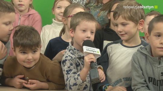 Dzieci odwiedziły Telewizję Olsztyn