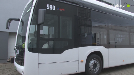Elektryczny autobus na ulicach Olsztyna