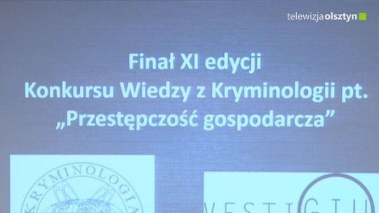 Finał XI Edycji Konkursu Wiedzy z Kryminologii