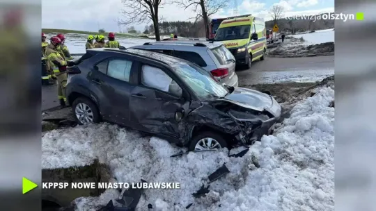 Groźne zderzenie dwóch samochodów osobowych