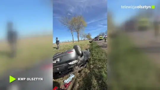 Groźne zderzenie trzech aut. Dwie osoby trafiły do szpitala