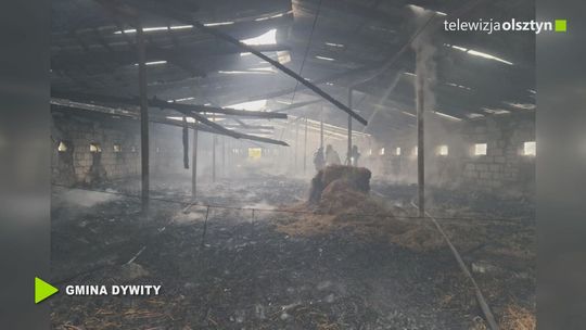 Groźny pożar w Dywitach