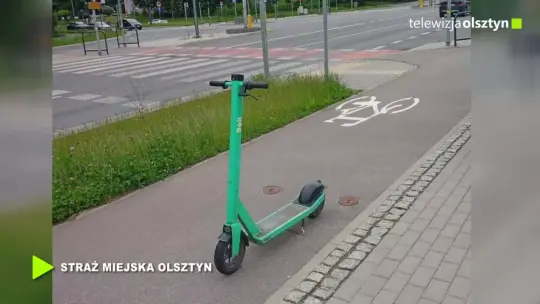 Hulajnoga zablokowała drogę dla rowerów