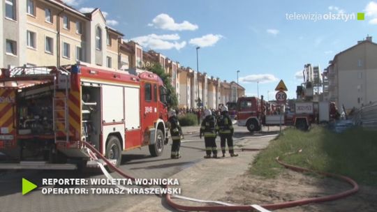 Kłęby dymu unosiły się nad miastem