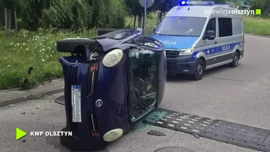 Kobieta dachowała z 9-letnią wnuczką. Miała ponad 1,5 promila