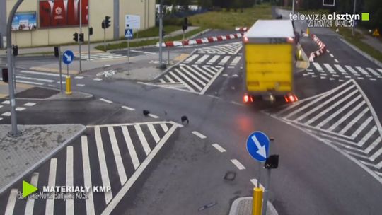 Kolejna kolizja z udziałem samochodu ciężarowego 