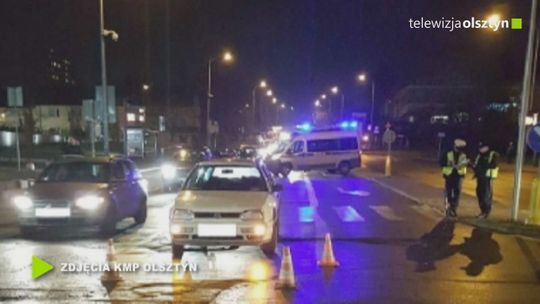Kolejne potrącenie pieszego na pasach w Olsztynie