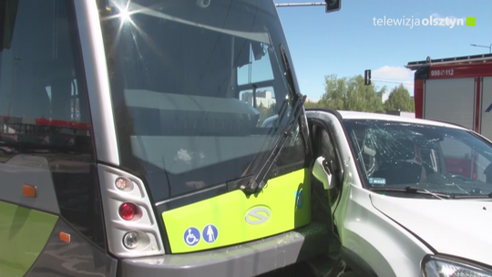 Kolizja z udziałem tramwaju
