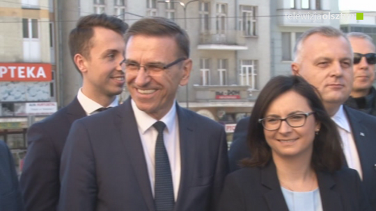 Konferencja poparcia dla Prezydenta Piotra Grzymowicza