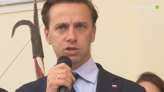 Krzysztof Bosak kandydat Konfederacji na prezydenta Polski odwiedził Olsztyn