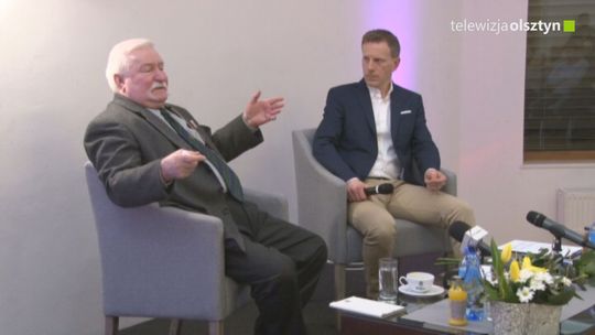 Lech Wałęsa odwiedził Olsztyn