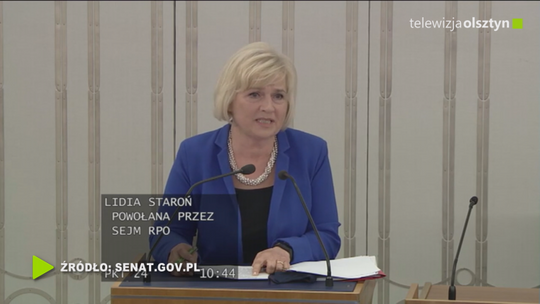 Lidia Staroń odrzucona przez Senat