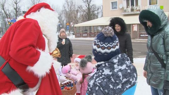 Mikołaj i Śnieżynka w Giżycku