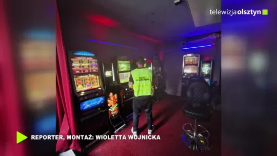 Nalot na lokal z automatami do gier