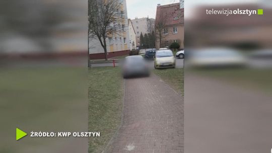 Niedozwolona jazda po chodniku
