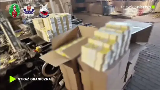 Nielegalna fabryka papierosów zlikwidowana. Dziewięciu zatrzymanych
