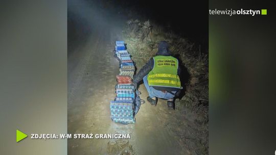 Nielegalne papierosy w zaroślach