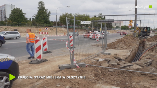 Nieoznakowane prace na ul. Wyszyńskiego 