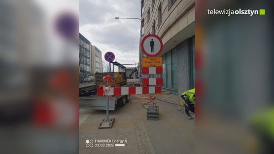 Nieprawidłowe oznakowanie prac w pasie drogowym