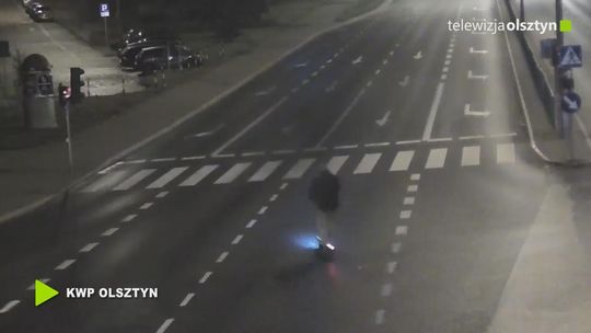 Nietrzeźwy na hulajnodze