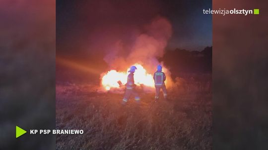 Nocny pożar w gminie Wilczęta