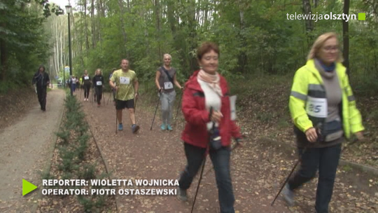 Nordic walking nad jeziorem Ukiel 