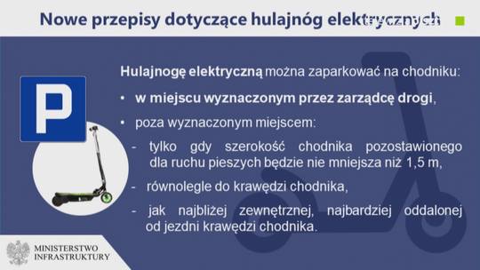 Nowe przepisy dla hulajnóg elektrycznych
