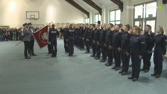 Nowi policjanci wstąpili do służby na Warmii i Mazurach