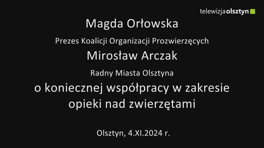 O koniecznej współpracy w zakresie opieki nad zwierzętami