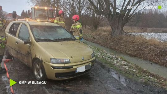 O krok od tragedii... Uwaga na śliskie nawierzchnie