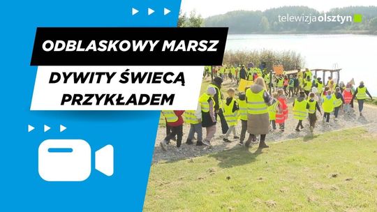 Odblaskowy Marsz wokół jeziora Dywickiego – Dywity świecą przykładem