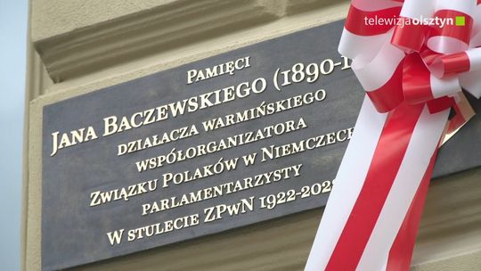 Odsłonięcie tablicy poświęconej Janowi Baczewskiemu