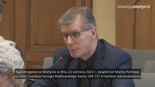Odszkodowanie i zadośćuczynienie dla byłego prezydenta Olsztyna