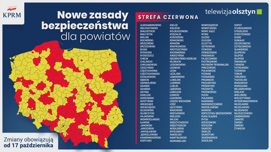 Olsztyn w czerwonej strefie